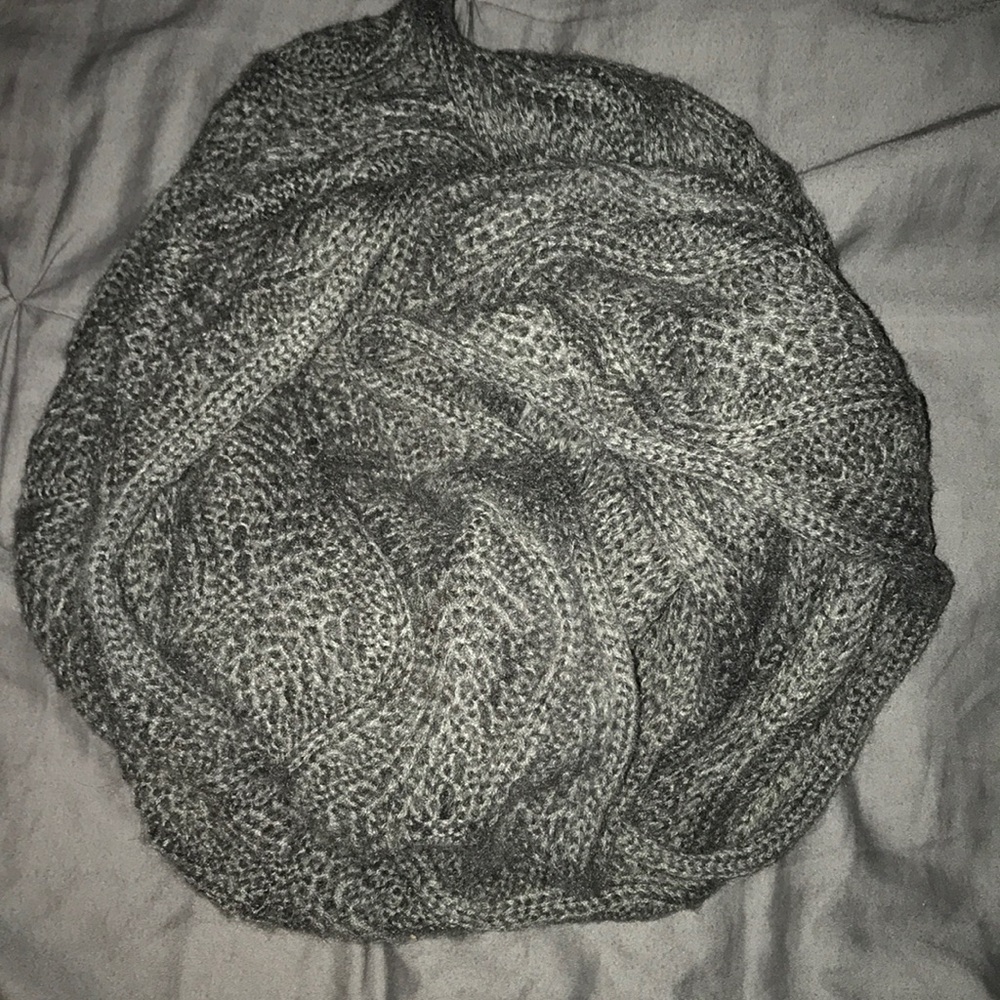 Grey infinity scarf